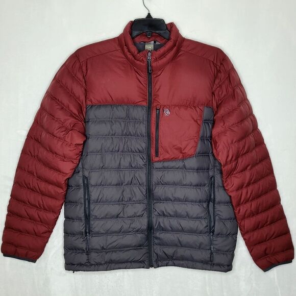 Mountain Hardwear Duck Down Colorblock Puffer Coat Size Large - Picture 1 of 14